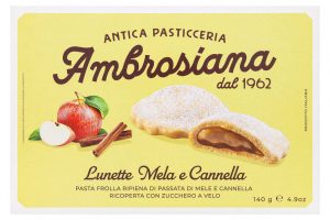 Печенье Antica pasticceria Ambrosiana с начинкой «Яблочный джем с корицей» 140 г, коробка, Италия