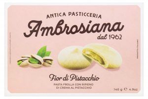 Печенье Antica pasticceria Ambrosiana с начинкой «Фисташковый крем» 140 г, коробка, Италия